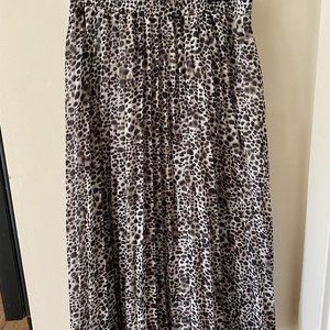 A New Day Leopard Print Maxi Skirt